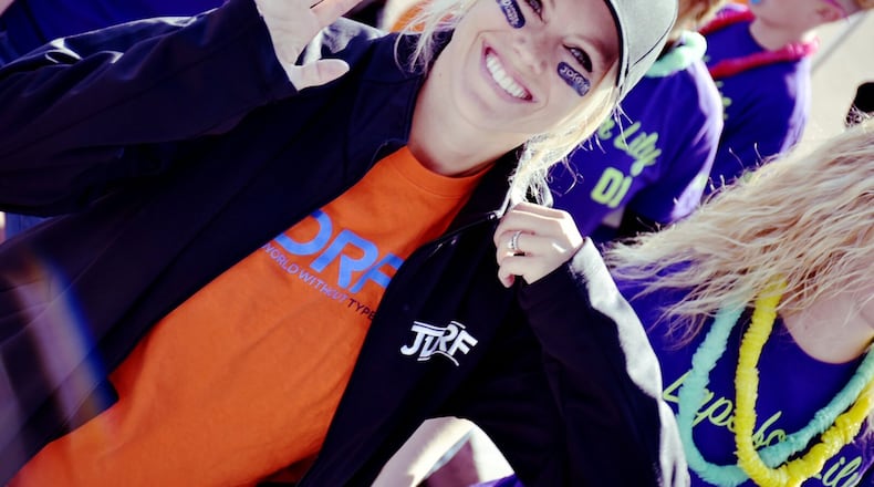 Samantha Redden is the development coordinator for JDRF in Dayton. She is shown at the JDRF walk last year. CONTRIBUTED