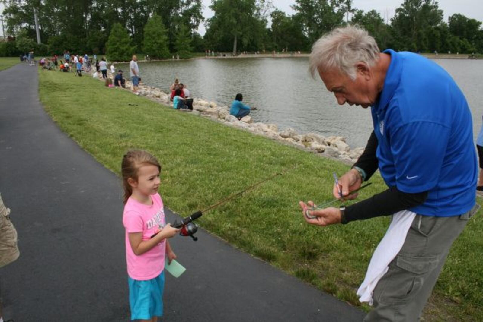 Young anglers learn the basics at the Dor-Wood Optimist Club Annual Youth Fishing Derby. CONTRIBUTED