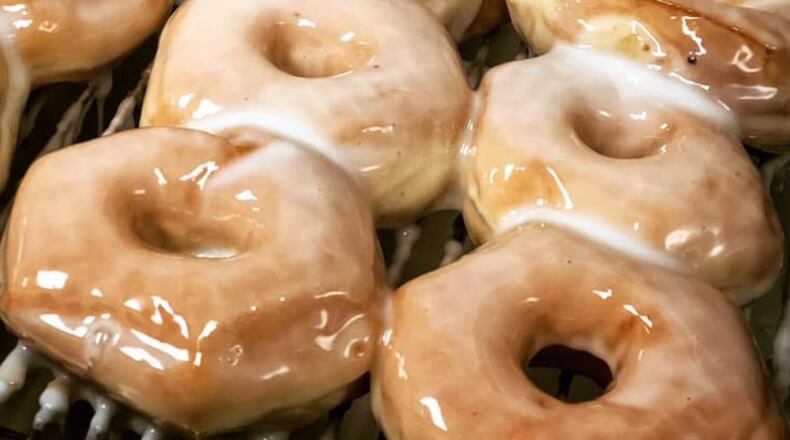 Glazed doughnuts from Bear Creek Donuts in Miamisburg.