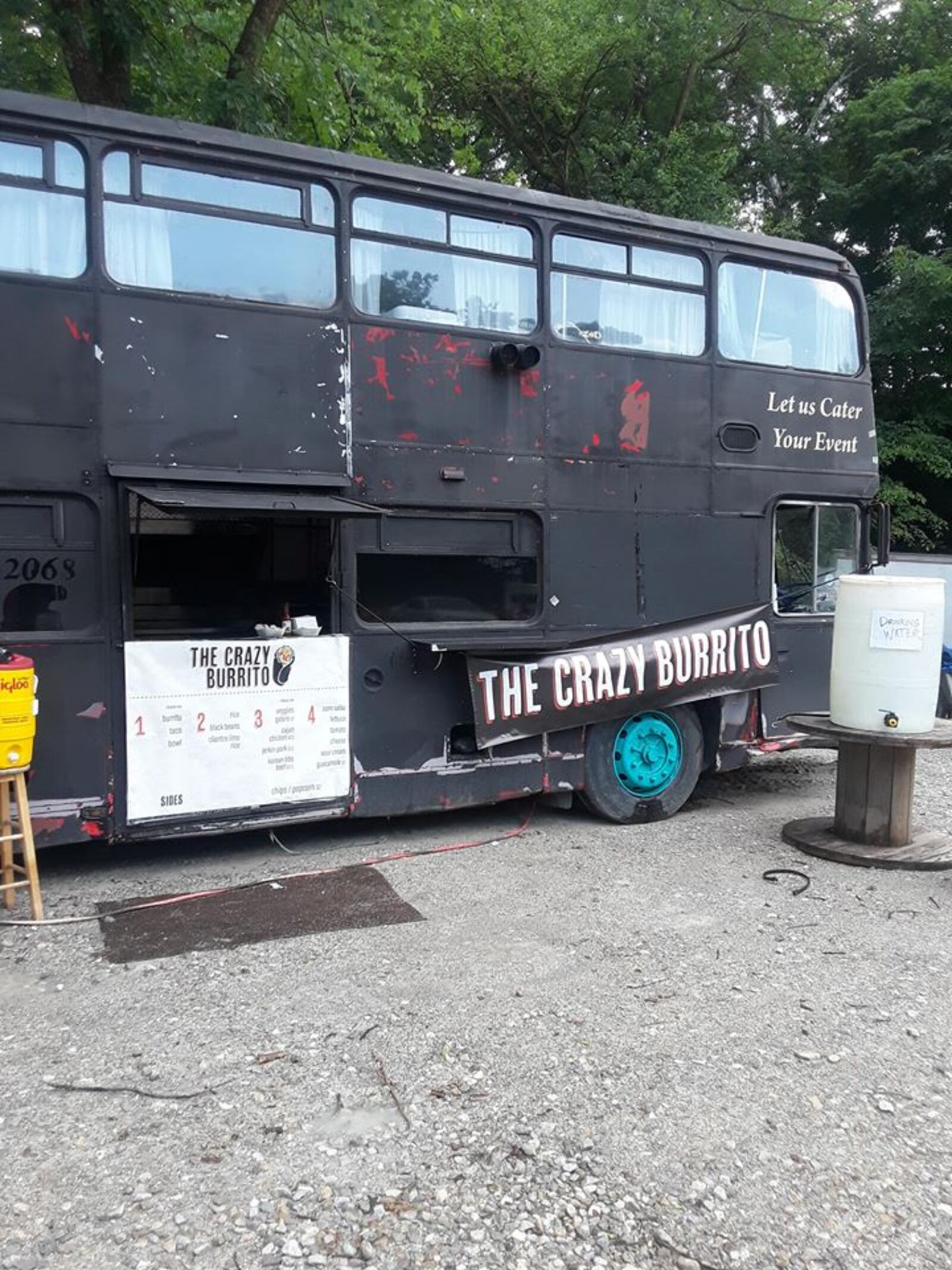 The Crazy Burrito double-decker food truck will be stationed at Adventures on the Great Miami all summer long on weekends. CONTRIBUTED