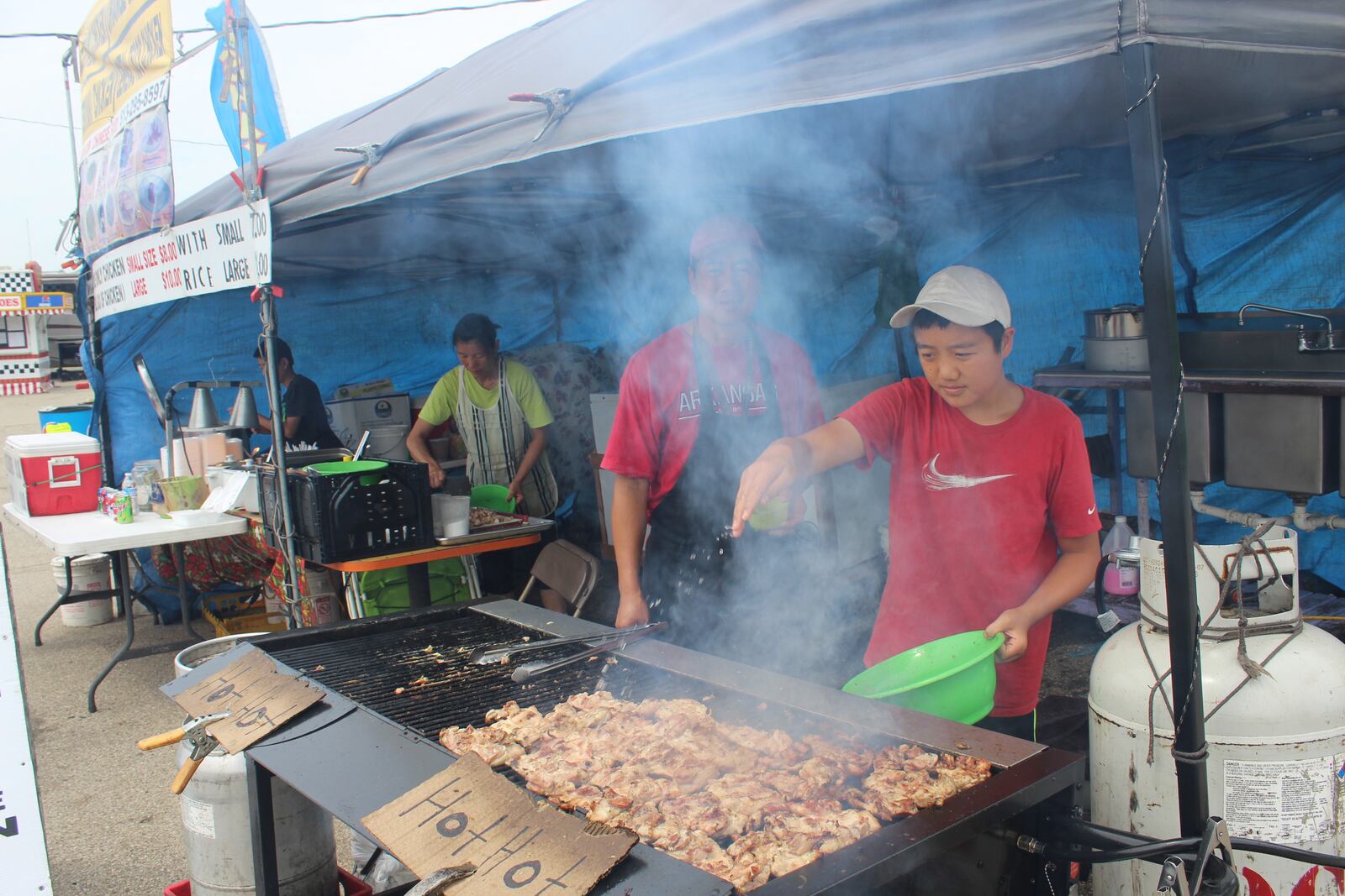 Bourbon chicken from China Rainbow is one of many fair food finds this week at the Montgomery County Fair, which continues through July 15, 2017. AMELIA ROBINSON/STAFF