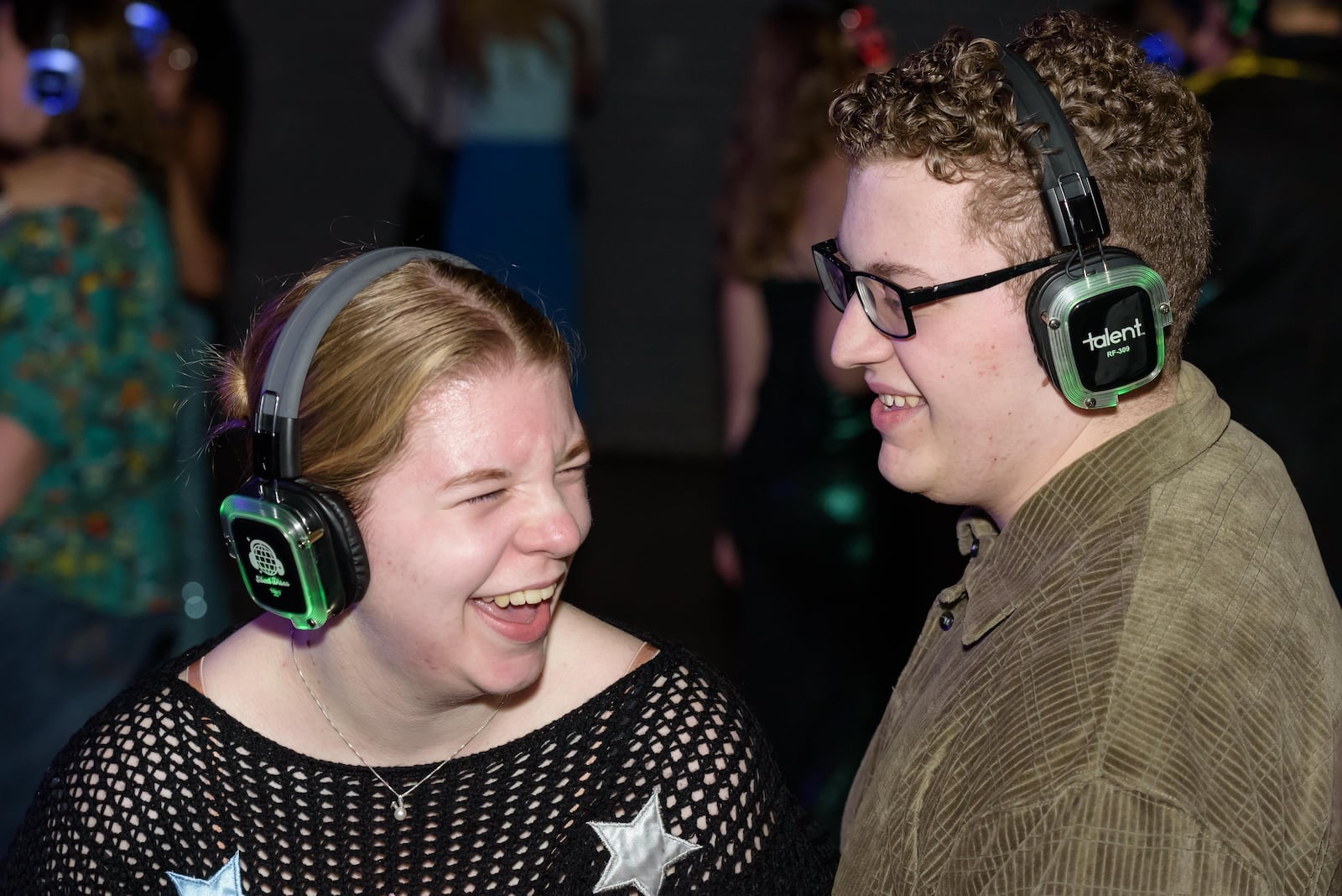 The Dayton Silent Disco Prom Night was held The Brightside Music & Event Venue in downtown Dayton on Friday, March 29, 2024. TOM GILLIAM / CONTRIBUTING PHOTOGRAPHER