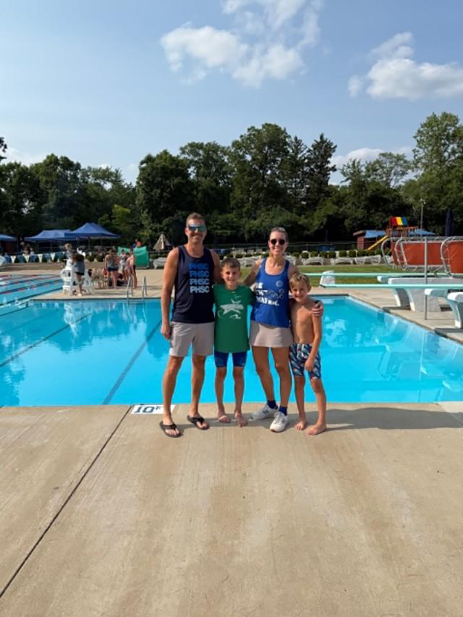 The Gibble Family (Left to right) David, Tyler, age 10, Sarah and Josh, age 8 CONTRIBUTED