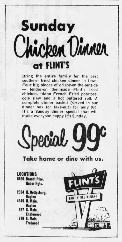 Vintage Restaurant advertising DDN