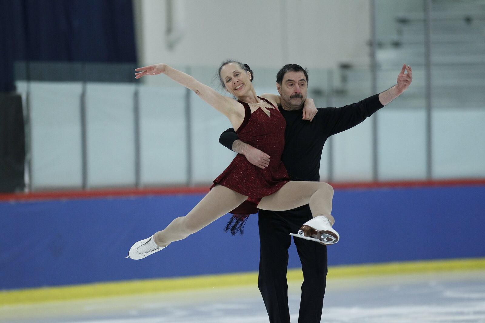 Cindi Sonntag of Beavercreek and partner Leo Kaplun, originally from Russia, medaled in pairs and ice dancing at the 2016 nationals in Michigan. CONTRIBUTED