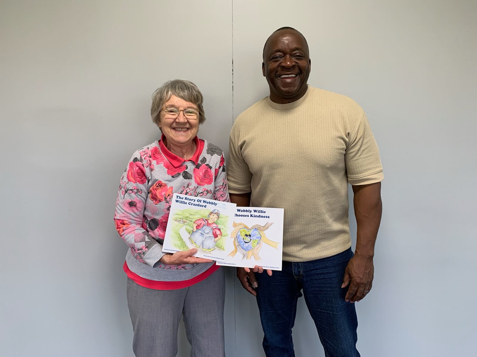 Volunteers Linda Culler and Richard Quisenberry participated in the Young Authors’ Conference, which took place April 4 by the Clark County Educational Service Center (ESC). Brooke Spurlock/Staff