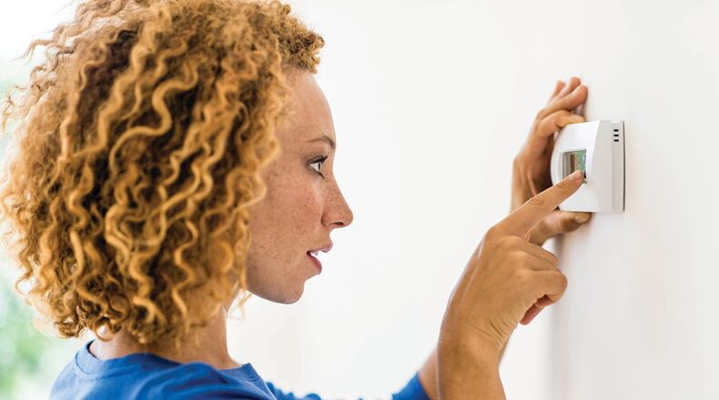 The Department of Defense observes National Energy Action Month during October. One way to conserve energy is to turn back your thermostat 7 to 10 degrees for eight hours a day – average savings is $83 and up to 10 percent annually on heating and cooling bills. METRO NEWS SERVICE PHOTO