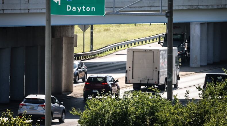 Ohio Department of Transportation is delaying plans for a Diverging Diamond interchange at the intersection of Interstate 75 and State Route 725 until three years of traffic study data can be amassed for a project that altered the timing of traffic signals in the area, improving safety and vehicle flow. JIM NOELKER/STAFF