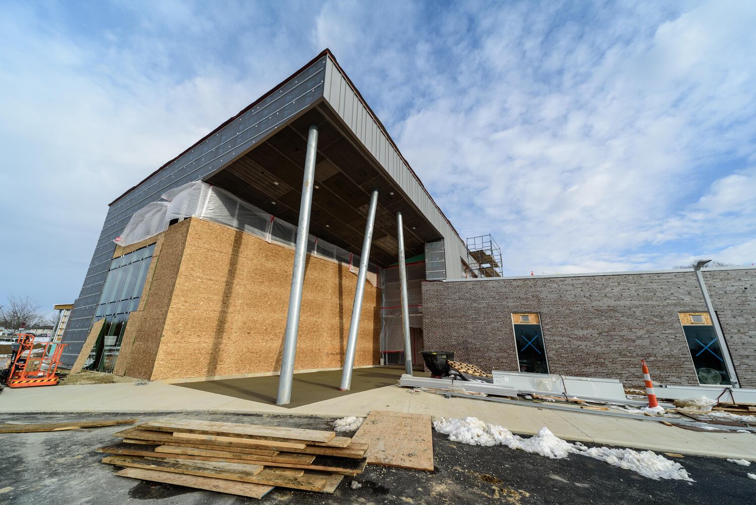 PHOTOS: A look at construction at the Dayton Metro Library’s new Huber Heights Branch