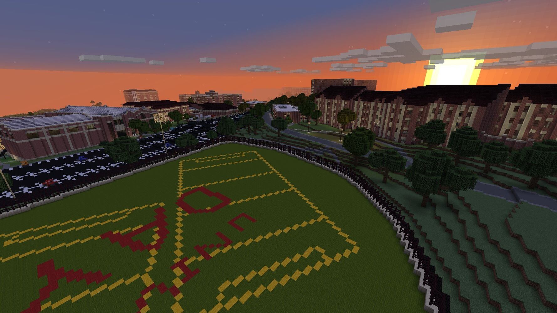 PHOTOS: Take a tour of the University of Dayton campus in Minecraft