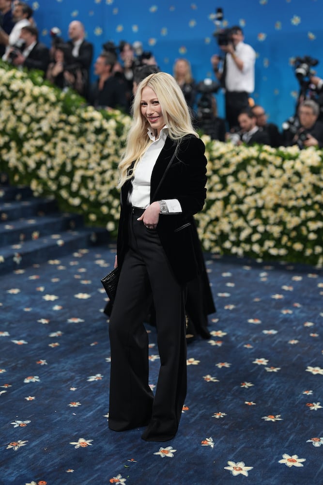 Olivia Sandelman at the Metropolitan Museum of Art's Costume Institute benefit gala in New York, May 5, 2025. (Amir Hamja/The New York Times)