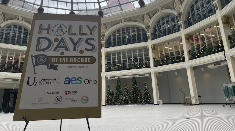 A holiday shopping experience featuring over 45 small businesses, food trucks, a cash bar, live entertainment and many more surprises is returning to the Dayton Arcade for the second year in a row. NATALIE JONES/STAFF