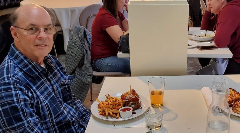 Dennis Jans, a member of the creative writing group at Charles I. Lathrem Senior Center in Kettering, with his wife Georgia. CONTRIBUTED