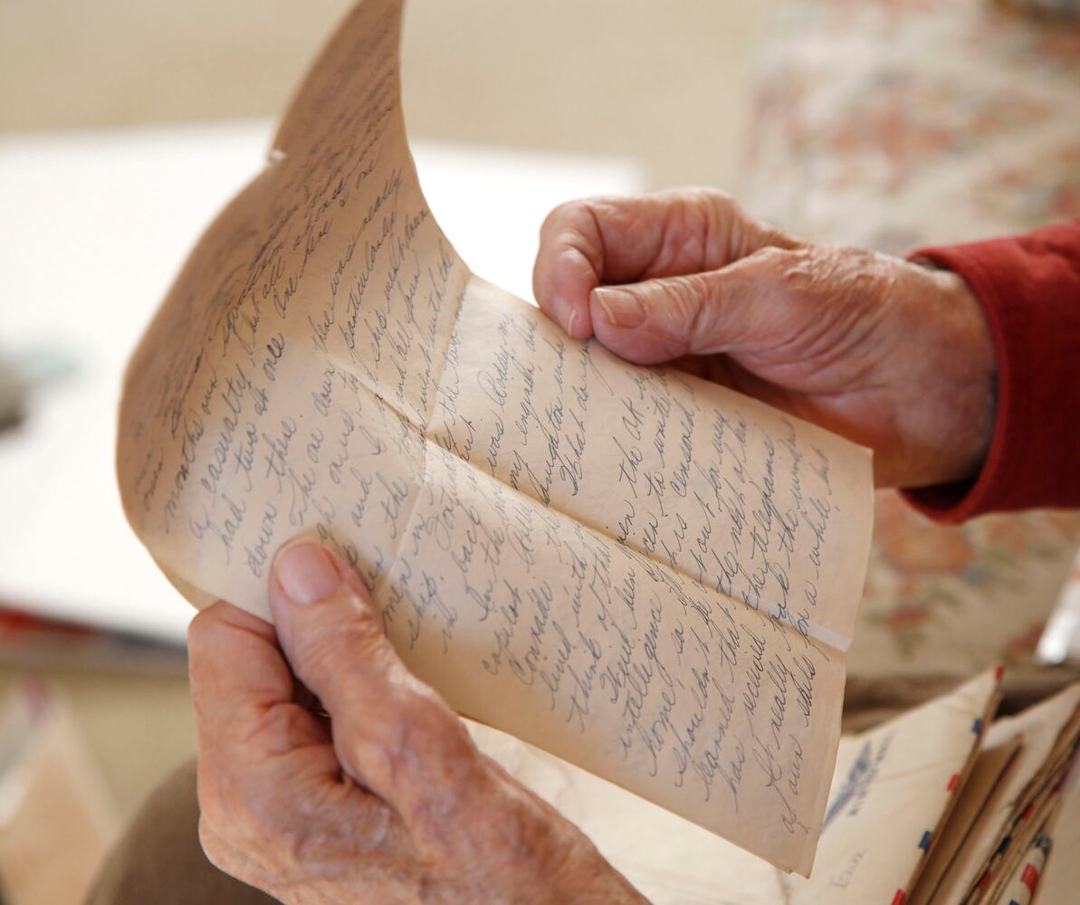 Local WW II Vet finds box of letters sent home