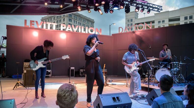 Scenes from the 2019 Levitt Pavilion season opener on May 30. The show was the first of 50-plus free concerts that will be held at the venue at Dave Hall Plaza, 36 S. Main St. in downtown Dayton in 2019. TOM GILLIAM / CONTRIBUTING PHOTOGRAPHER