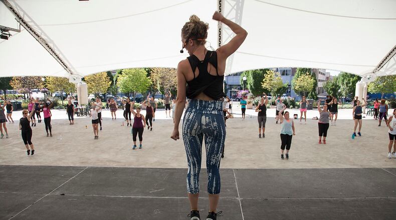 Meg Millat, of Fit N Fruitful, will teach Zumba in the Park as part of the Fiver Rivers MetroParks Fitness in the Park series. CONTRIBUTED