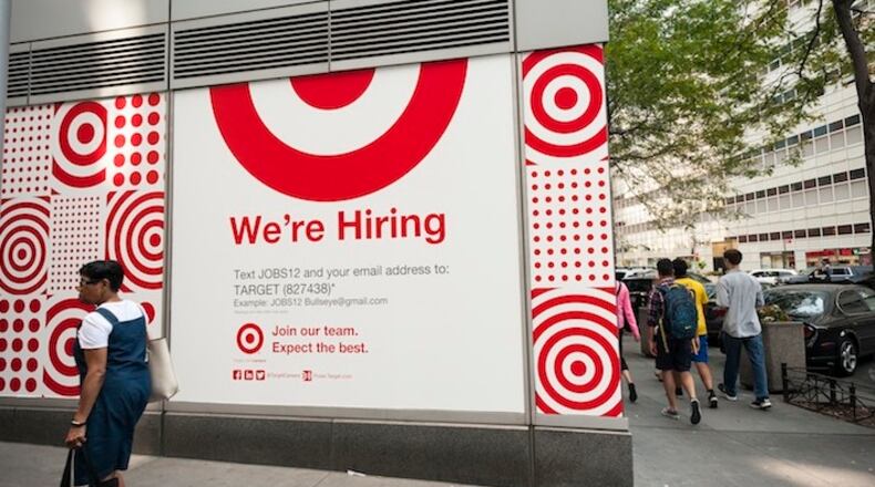 A sign on the exterior of an under construction Target store in the Tribeca neighborhood of New York. (Richard B. Levine/Sipa USA/TNS)