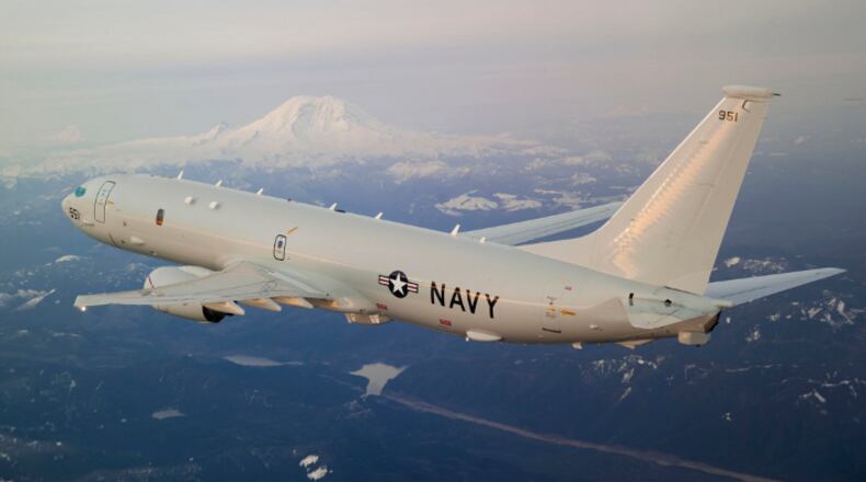 A Boeing media image of a P-8A Poseidon aircraft. CONTRIBUTED