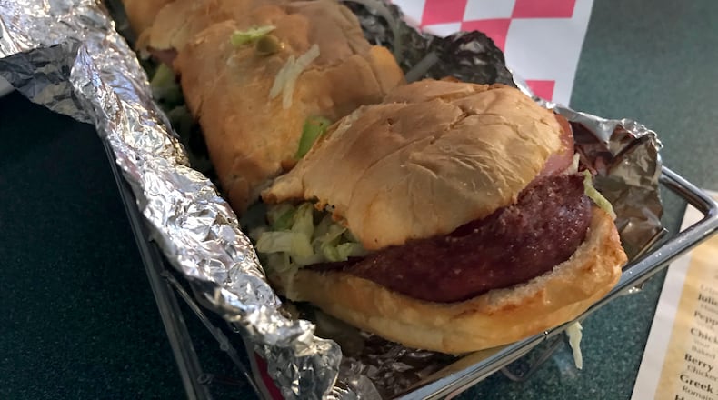 The Famous Hoagie at Hoagie's Pizza House.