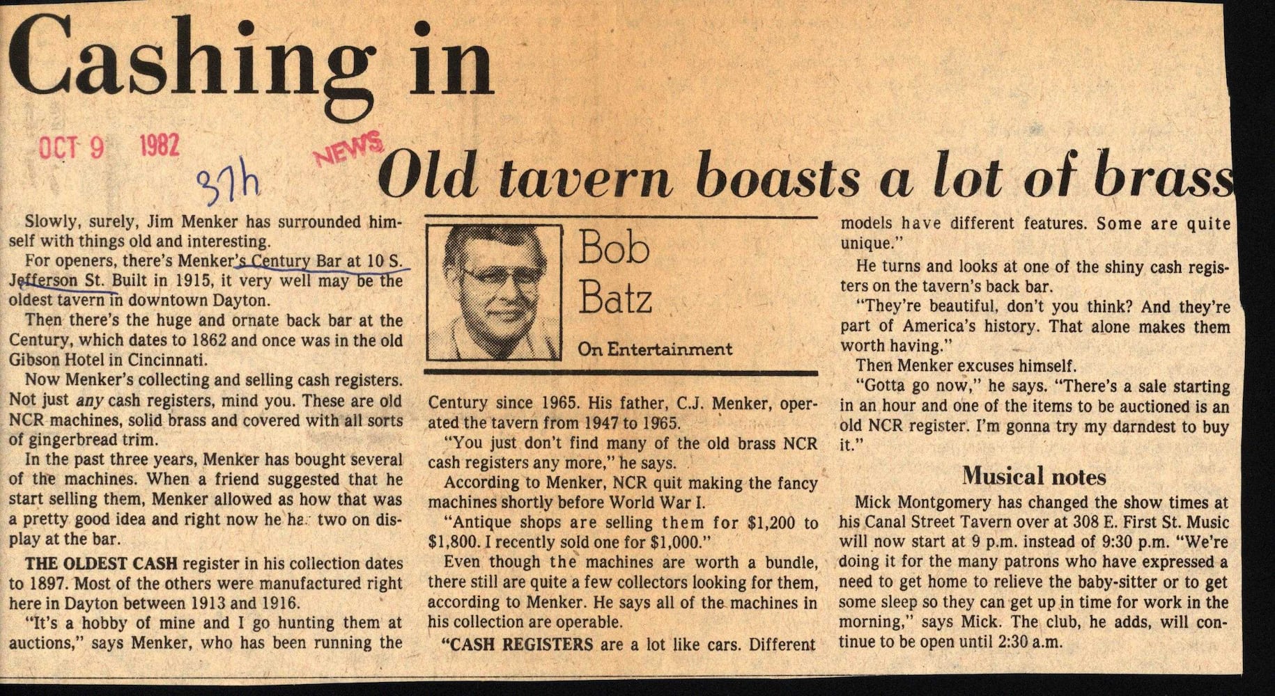 Then and Now: Historic photos of the Century Bar