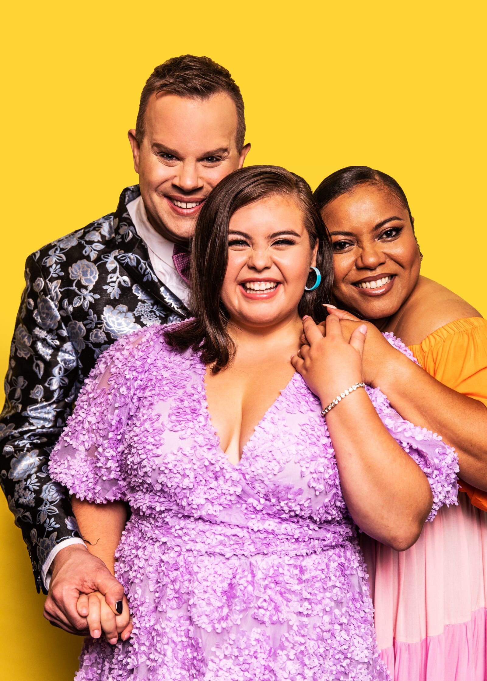 (left to right) Andrew Levitt (a.k.a. Nina West), Niki Metcalf and Toneisha Harris will lead the new national tour of "Hairspray," which will stop in Springfield on Dec. 14. CONTRIBUTED