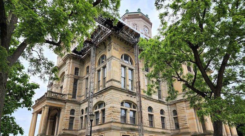 The Butler County Historic Courthouse is currently under restoration and there will be a protest nearby at 1 p.m. Sunday, June 3, 2022. NICK GRAHAM/FILE