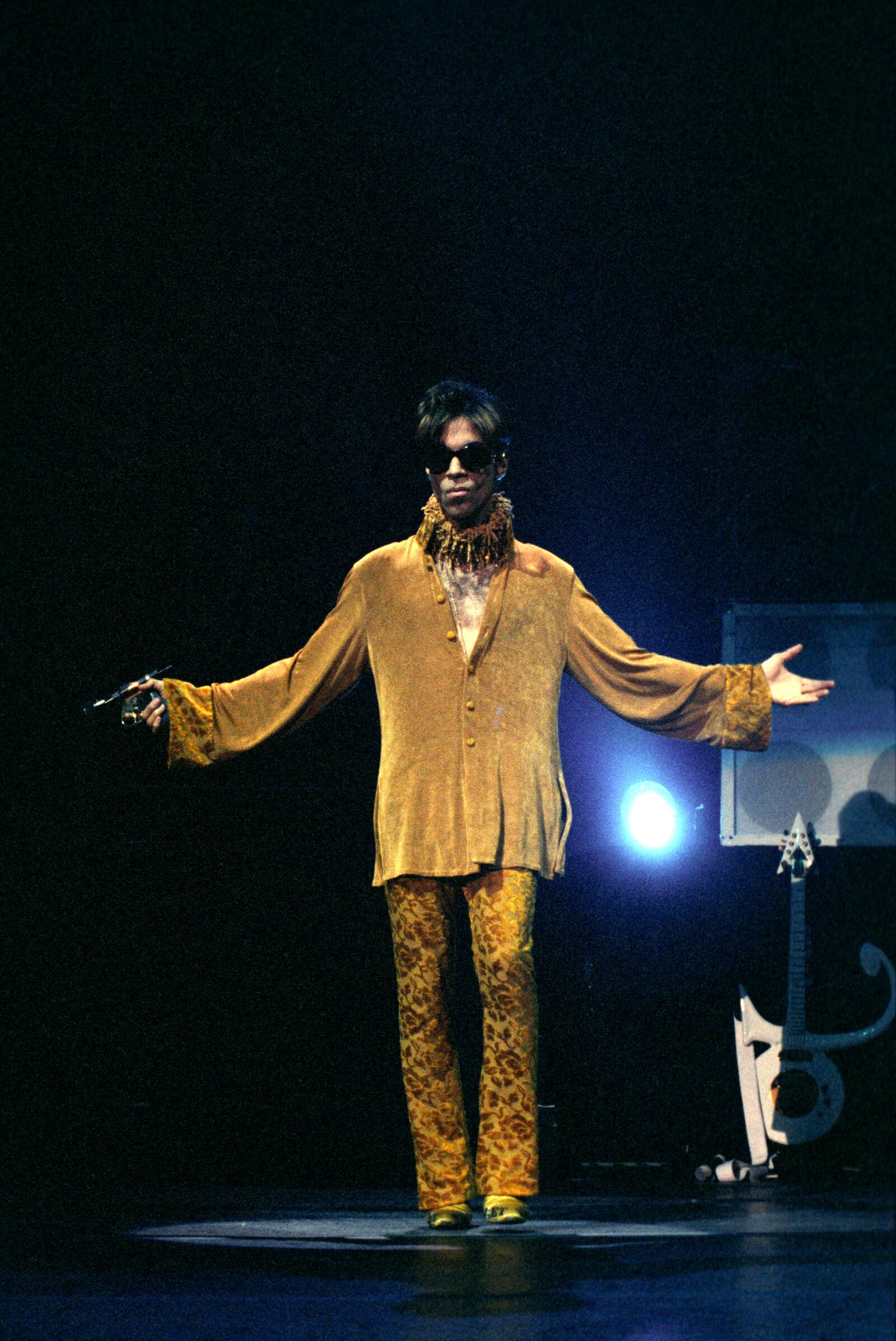 A photo from Prince's Sept. 19, 1997 show at Wright State University's Ervin J. Nutter Center. (SOURCE: Wright State University)