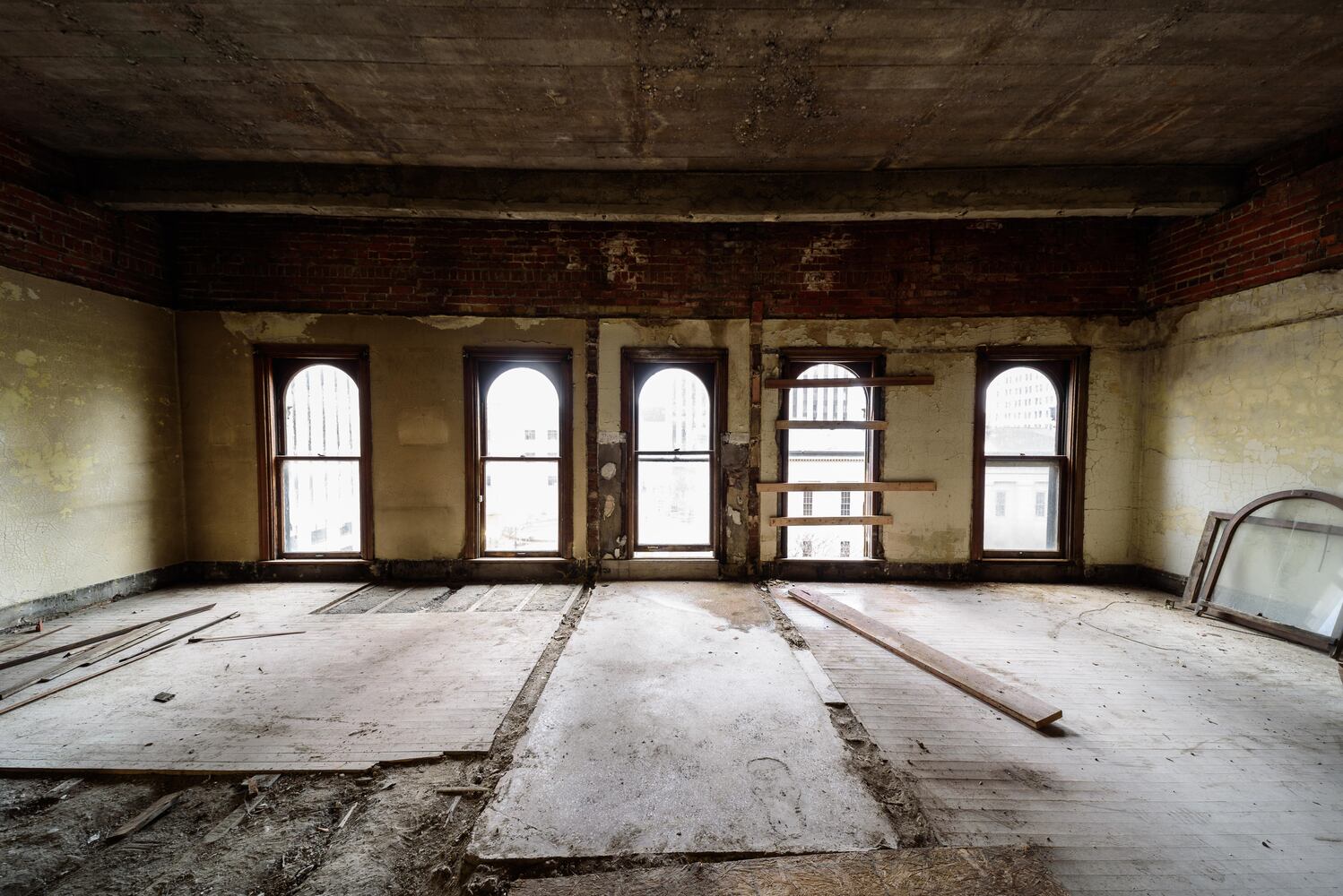 PHOTOS: The Dayton Arcade’s North Arcade awaits Phase 2 of construction