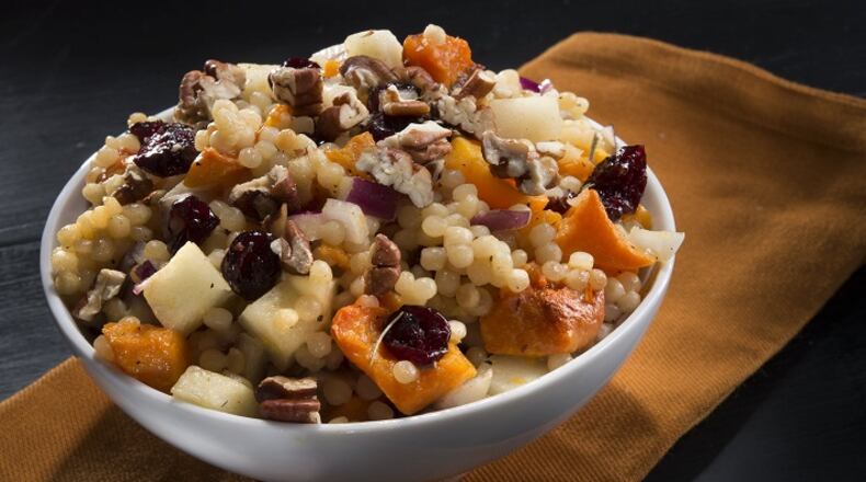 Israeli Couscous With Roasted Butternut Squash pairs the flavors of fall with pearl-shaped Israeli couscous. (Tammy Ljungblad/Kansas City Star/TNS)