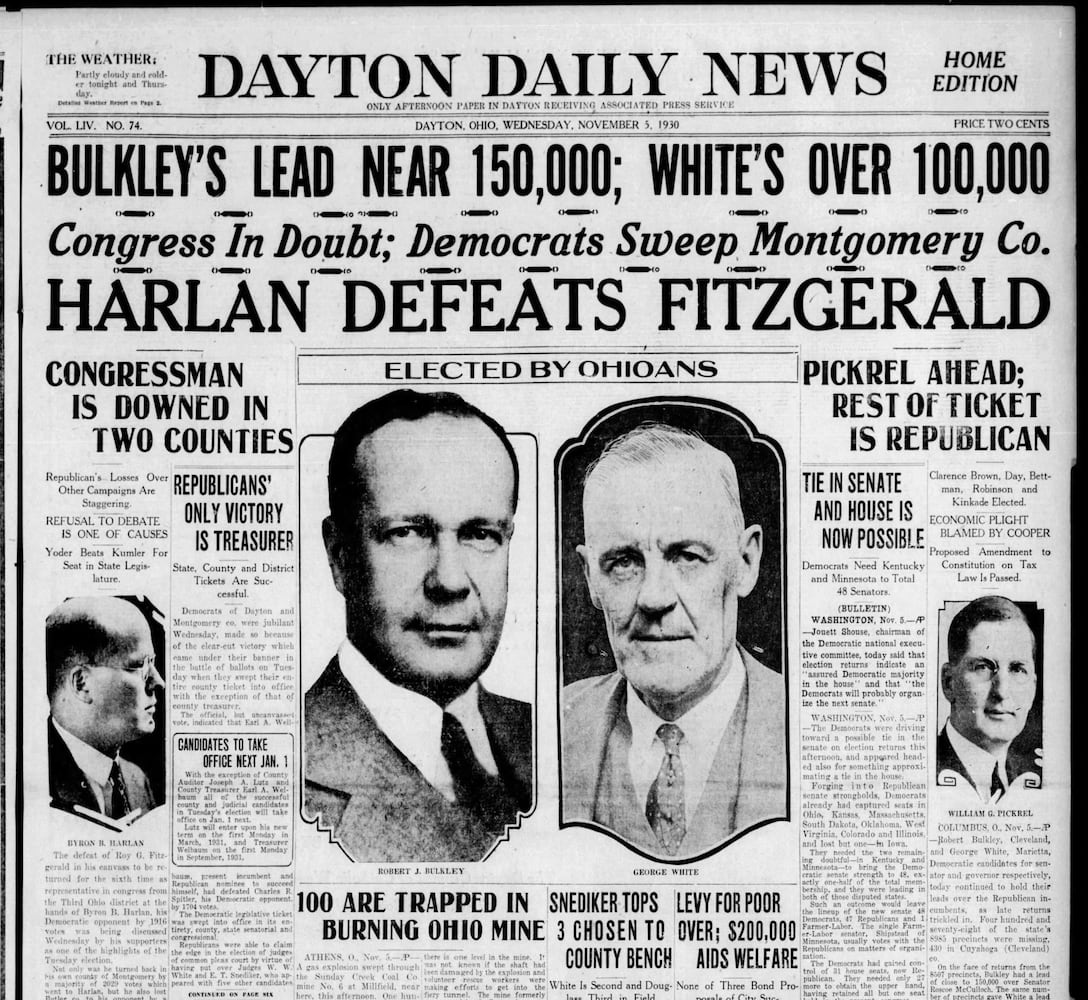 Election results front pages