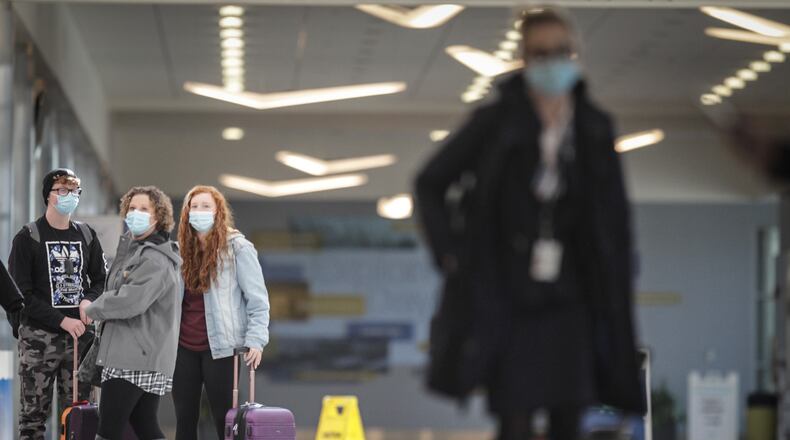 Enplanements, a measure of the number of passengers boarding a plane, plummeted at Dayton International Airport from 892,414 enplanements in 2019 to 337,517 passenger enplanements in 2020, a 62.2 percent drop, according to statistics provided by the airport.