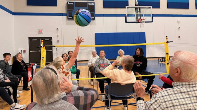 Butler Tech Bioscience Center’s ongoing $12.7 million expansion has temporarily closed some of its classroom and lab spaces for its high school students learning career skills in medical and physical therapy. Abbie Cook, the school’s principal, reached out to officials at the Boys and Girls Club of West Chester/Liberty in nearby Olde West Chester, about a mile from campus, to explore creative ways for students to continue hands-on learning through activities with local seniors. (Provided)