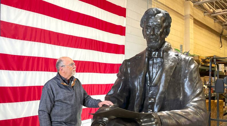 Urbana-based artist Mike Major has sculpted two Lincoln statues for Dayton locations. His new sculpture of the historic figure will be installed on the Dayton VA Medical Center campus in a new park.