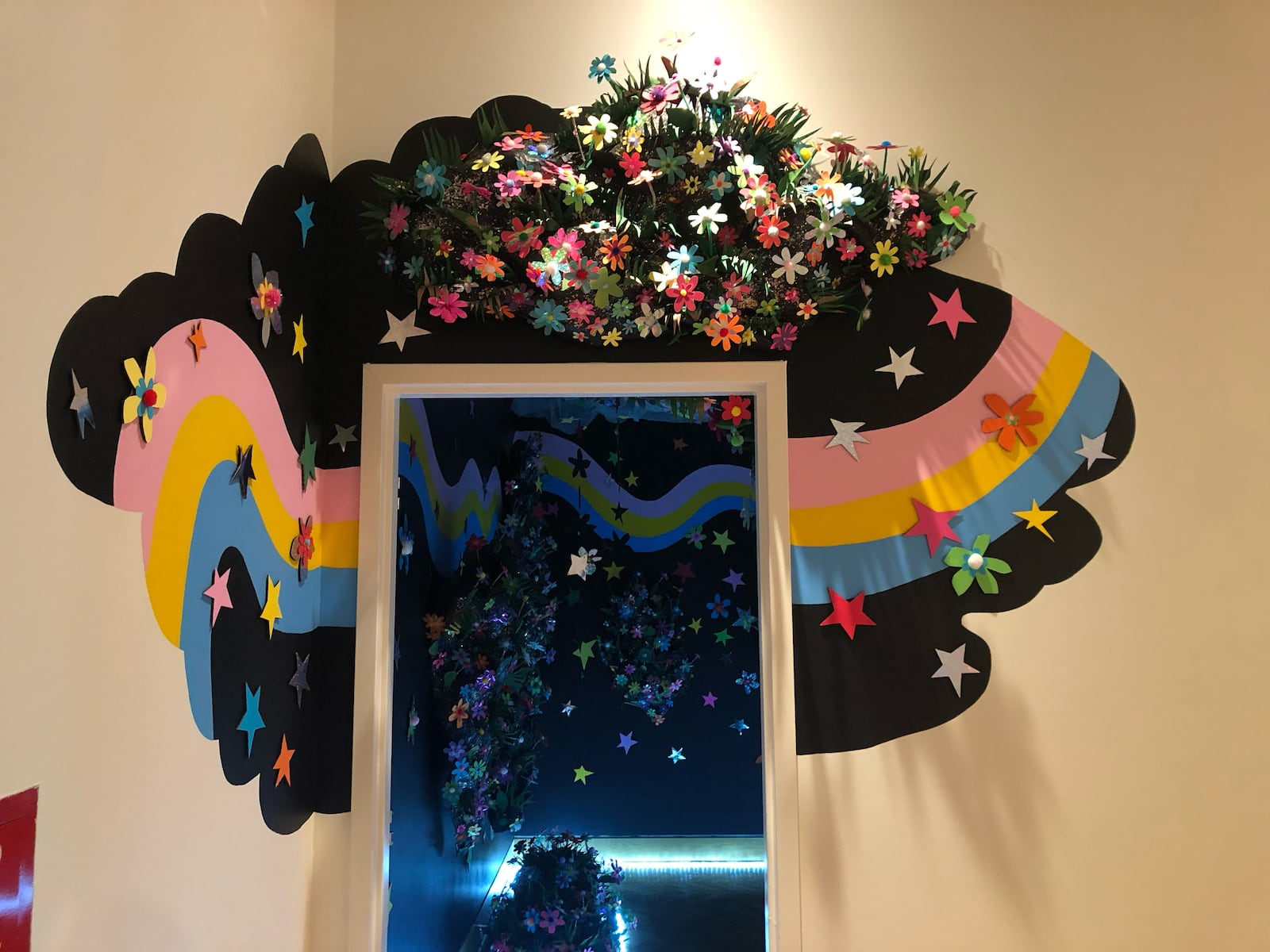 Artwork by Sydney Joslin-Knapp shows an installation shot of "Cosmic Cave (Or, Going Into The Unknown to Find Everything We Thought We Knew)" for Paper Routes: Women to Watch 2020, curated by Matt Distel and Stephanie Rond in conjunction with the Ohio Advisory Group of the National Museum of the Women in the Arts in DC and the Riffe Gallery; Columbus, Ohio, 2020. CONTRIBUTED PHOTO
