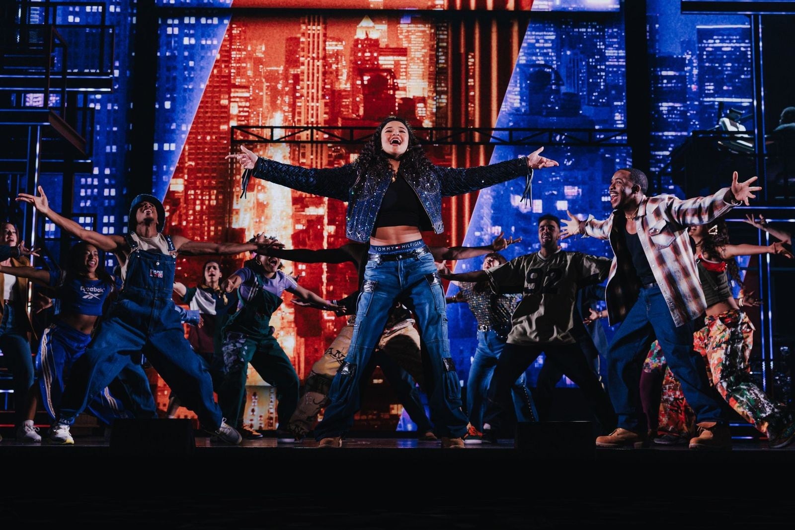 Maya Drake as Ali and the company of the North American Tour of Alicia Keys' "Hell's Kitchen," which will be presented Jan. 26-31, 2027, at the Schuster Center courtesy of Dayton Live. Photo by Marc J Franklin