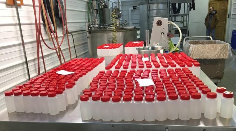 Stillwrights distillery in Bath Twp. near Fairborn is producing hand sanitizer for Wright-Patterson Air Force Base