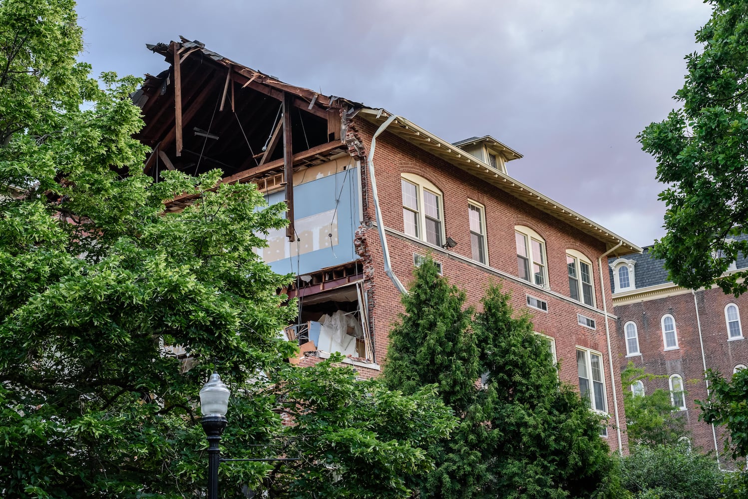PHOTOS: Demolition of UD's Chaminade Hall