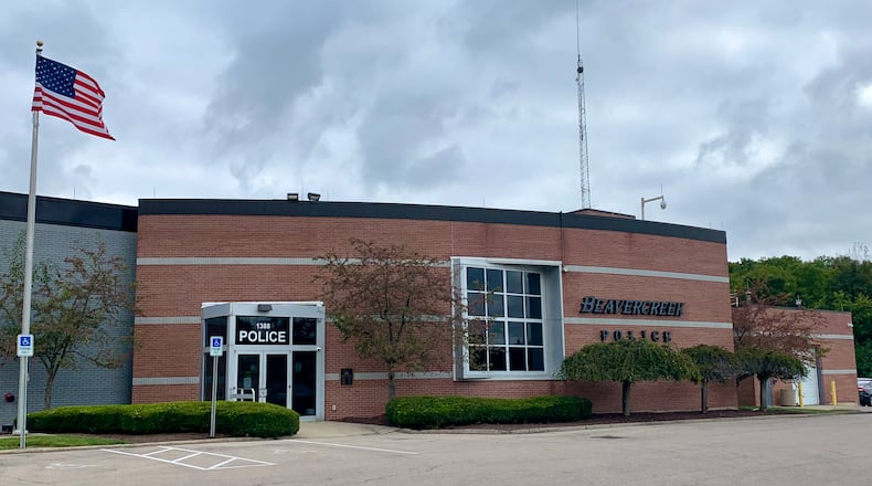 The exterior of the current Beavercreek Police Department off of Dayton-Xenia Road. The city is asking voters to approve a police levy in November. LONDON BISHOP/STAFF