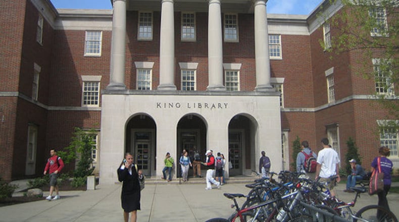 King Library in Oxford houses several special collections for Miami University and as well as the research collections needed by students and study areas to conduct private as well as group study and research. FILE