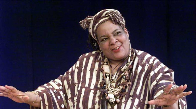 Sheila Ramsey plays the role of Andwyneth in “Anton in Show Business” at The Loft in this 2005 file photo. CONTRIBUTED