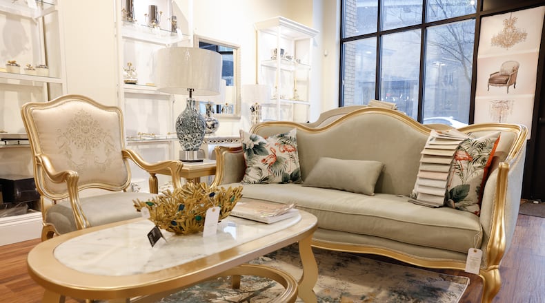 Zaanwood Furniture & Decor has opened on Gibson Street at Liberty Center. The store features custom luxury furnishings, decor, designer rugs and more. NICK GRAHAM/STAFF