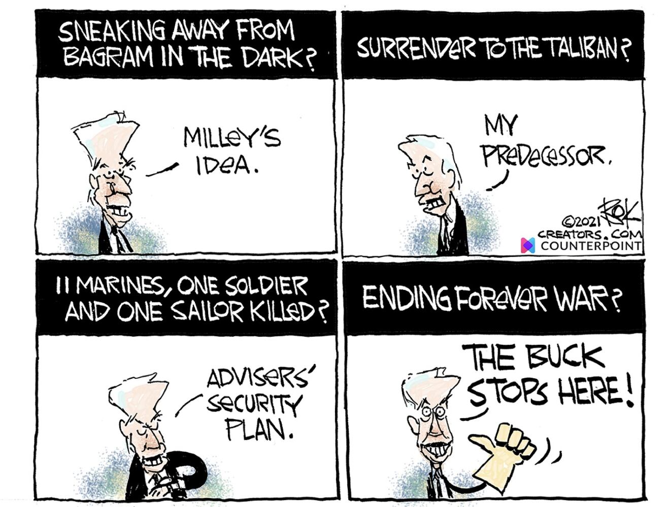 Week in cartoons: Afghanistan, Texas abortion law and more