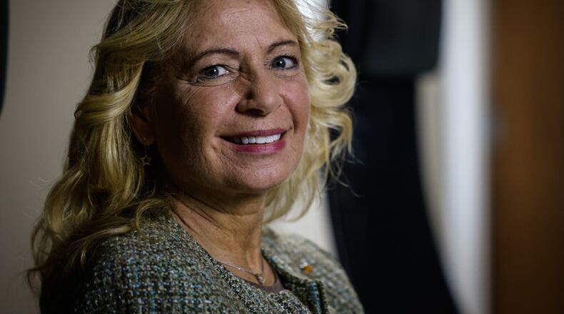 Carolyn L. Destefani is a Sugarcreek Township Trustee and an Air Force veteran who was just inducted to the Ohio Veterans Hall of Fame. JIM NOELKER/STAFF