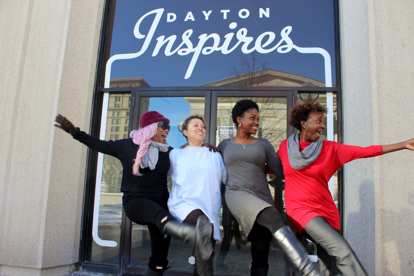 The Downtown Browns are made up of Lisa Scott of Beaute Box Lashes Dayton; Jasmine Brown of De’Lish Cafe,  Kate Rivers of Twist Cupcakery and Juanita Darden-Jones of Third Perk Coffeehouse & Wine Bar.