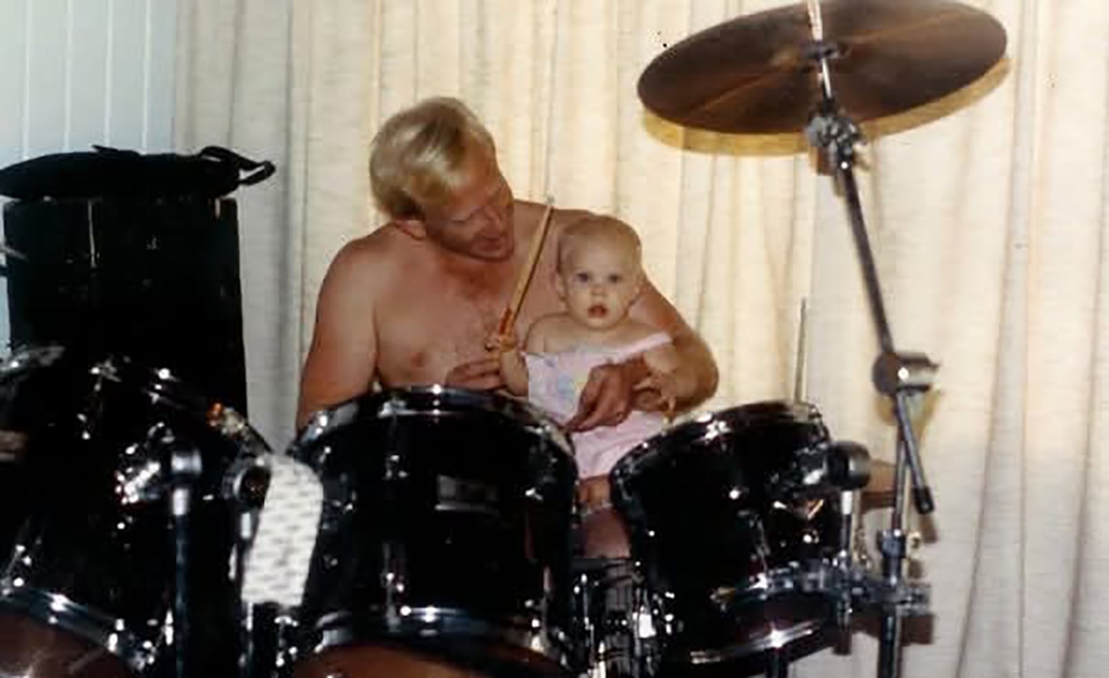 Frankie Raye as a baby in Ohio with her father Martin Steele, who was a drummer. CONTRIBUTED