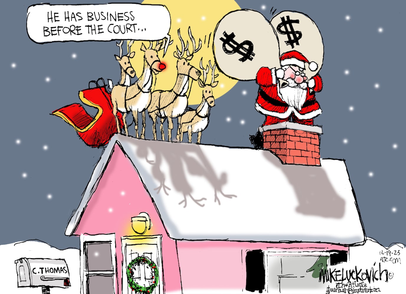 CARTOONS: Mike Luckovich, Dec. 23, 2023