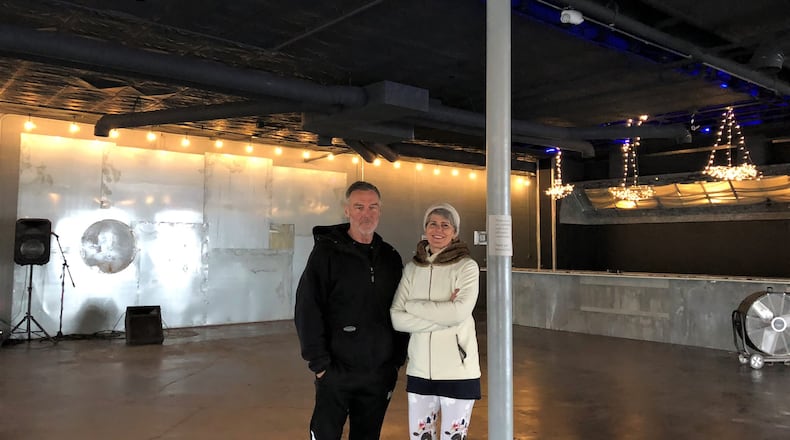 Dave and Kim Mehaffie are working to open the Belmont Club, an events center next to their business, the Belmont Gym. The building is a block north of Press’ second location. CORNELIUS FROLIK / STAFF