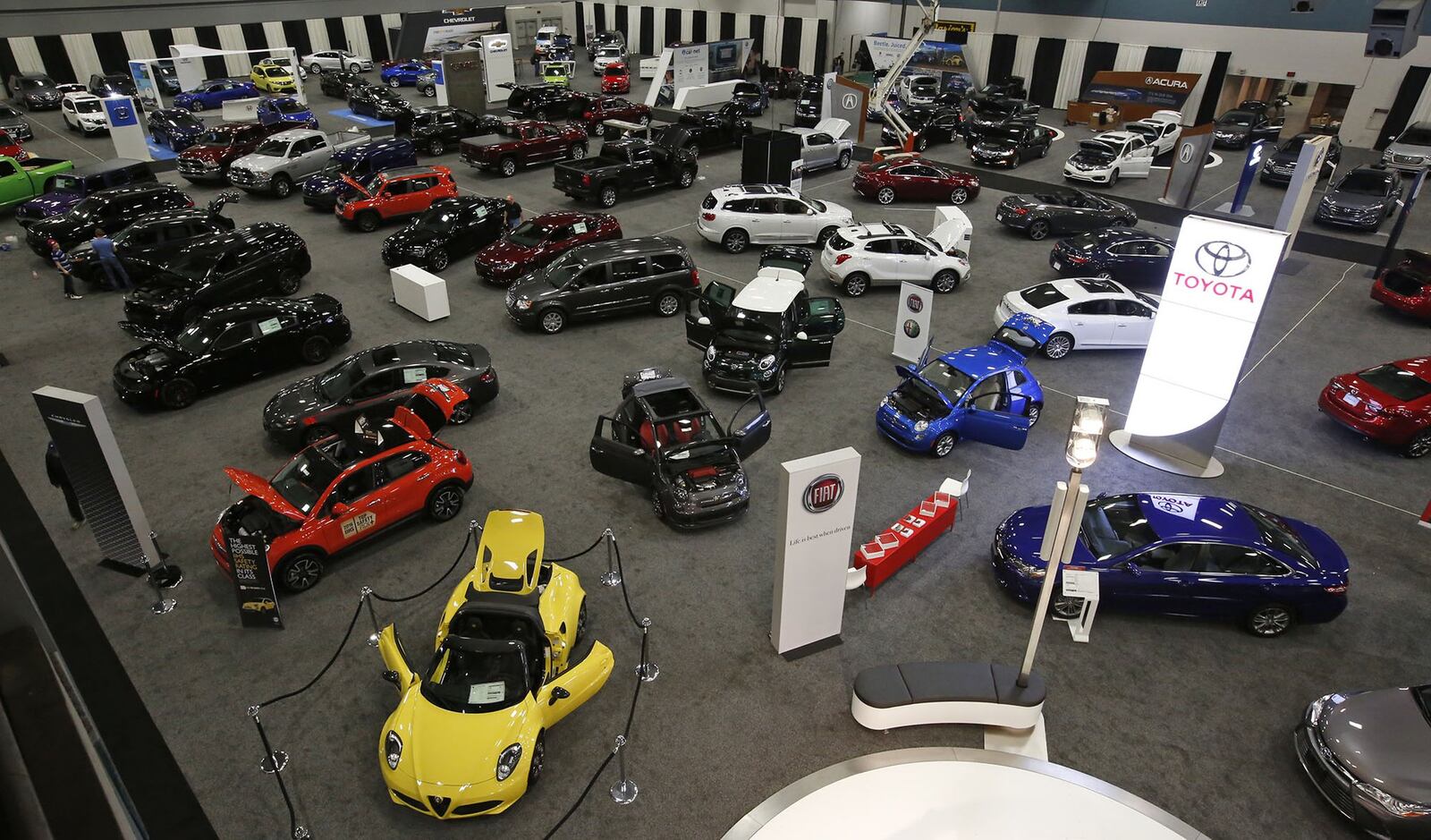 The Dayton Auto Show at the Dayton Convention Center Feb. 22-25 will include cars from Alpha-Romeo to Volvo. Shoppers can use such shows as a one-stop fact-finding mission for their next car purchase. They can ask questions of the experts at the displays, get hands-on exploring the vehicles, and sometimes even take a test drive. TY GREENLEES/STAFF