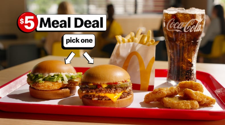 McDonald's is launching a $5 Meal Deal on June 25, 2024. CONTRIBUTED