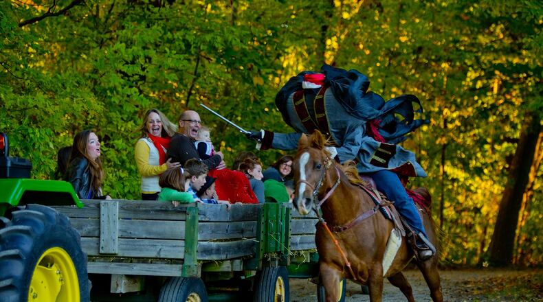 Guests at the Headless Horseman Festival at Connor Prairie, located outside of Indianapolis, Indiana, and open through the end of October.